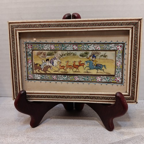 Vtg persian miniature painting - vtg,