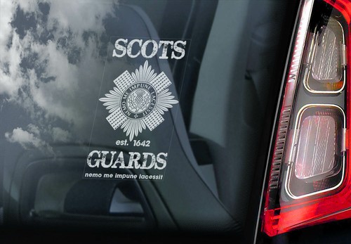 Scots guards car sticker - guards,,