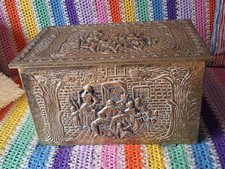 Vintage Embossed Brass Clad