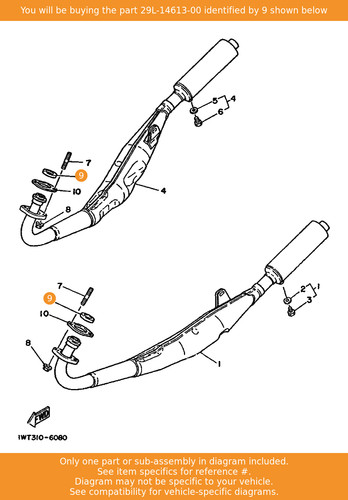 Yamaha gasket exhaust - yamaha,