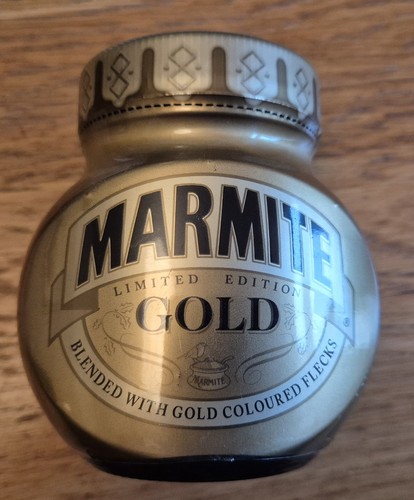 Marmite gold collectible jar - gold,