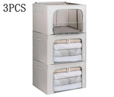 3x Clothes Storage Bags With