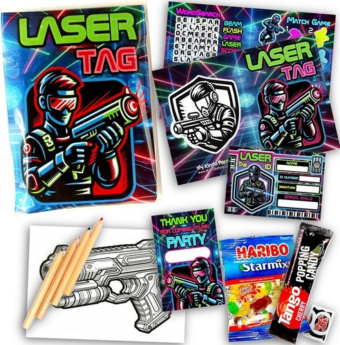 Laser tag party - bags, birthday