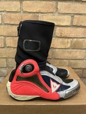 Dainese Axial D1 In Boots 8uk Silver Red Custom Colourway Race Road Leather