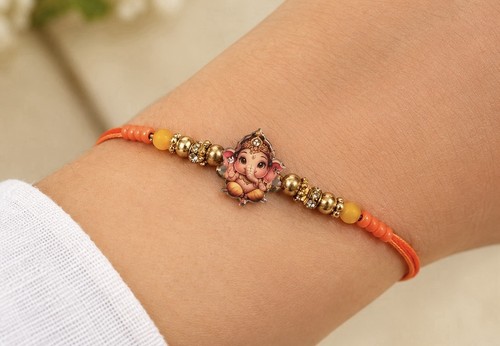 Kids ganesh rakhi - kids, bracelet