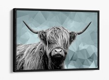 HIGHLAND COW DUCK EGG BLUE