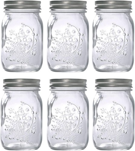 Pack mason jars - 6, with