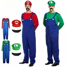 Mens Adult Super Mario and