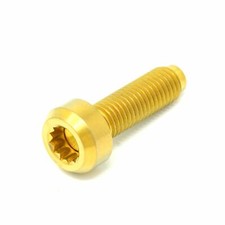 Titanium BBS RS RX Split Rim Bolts M7 24mm Forged CNC Head, rolled thread GOLD