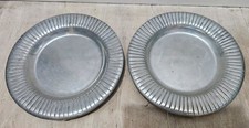Carrol Boyes Pair of pewter plate tray Bowl serving bonbon dish