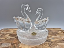 RCR Crystal Art Glass Swans