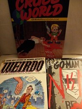 Underground  comics Weirdo Comix 19 Crumb Clay Wilson Go-Man Nerve 2 Cruel World