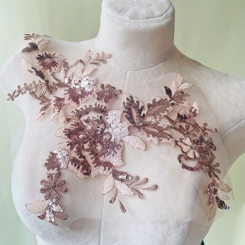 Beaded costume floral lace - costume,