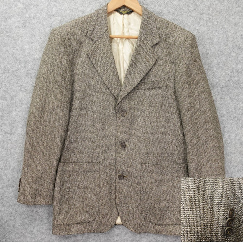Vintage basket weave tweed - weave,