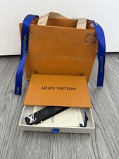 LV Slim Bracelet Grey and Black Monogram Adjustable Men’s