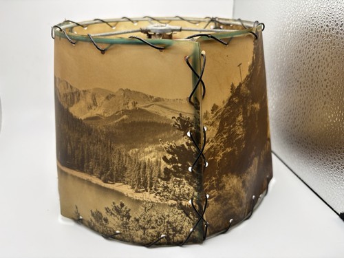 Vintage fiberglass vellum lamp - fiberglass,