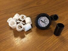 NEW Inflatable Boat Pressure Gauge Avon Zodiac Push Fit + Plunger Valve Rib Sib