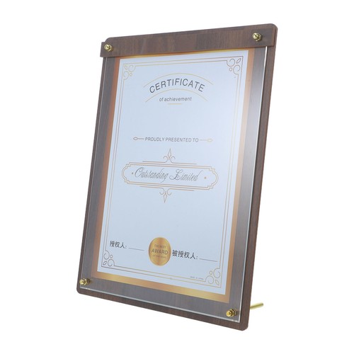 Certificate frame holder - certificate,