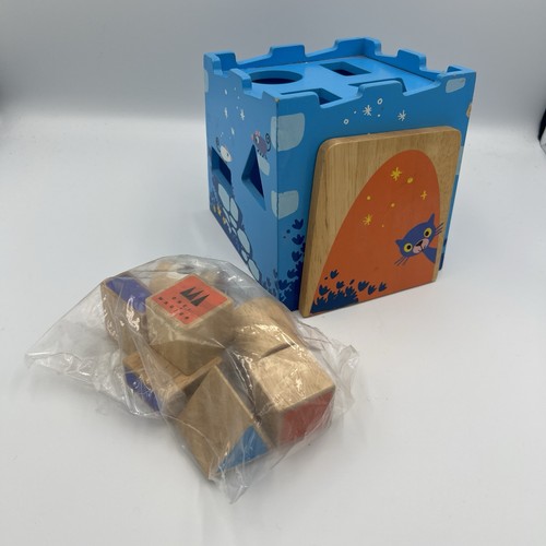 Kids blue wooden - castle, with