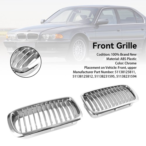 2pcs chrome front kidney grill - chrome,
