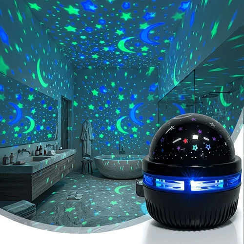 Rotating led galaxy - rotating, starry