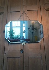 Vintage Art Deco Bevelled Edge