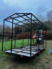 Shepherds Hut Metal Frame Base On Trailer Chassis