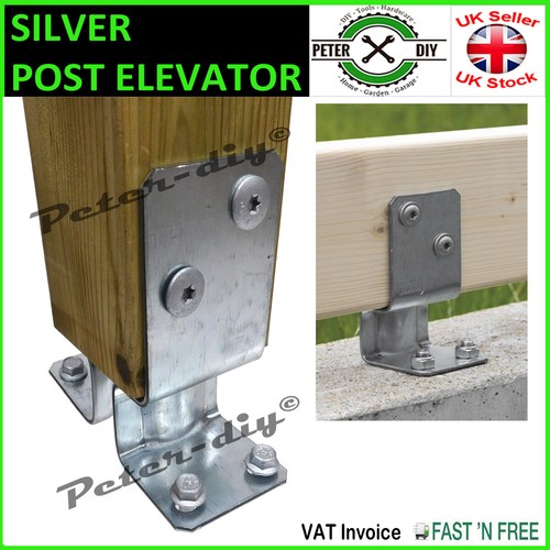 Silver post elevator bolt - silver,