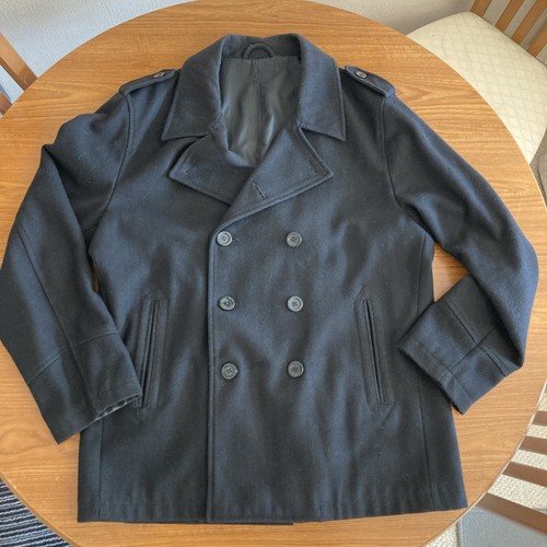 Mens naval pea coat - naval,
