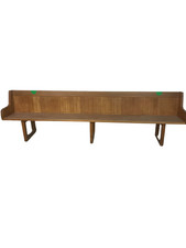 Antique Solid Oak Church Pews  Seat H 45cm Bench Height: 80cm Length:285cm