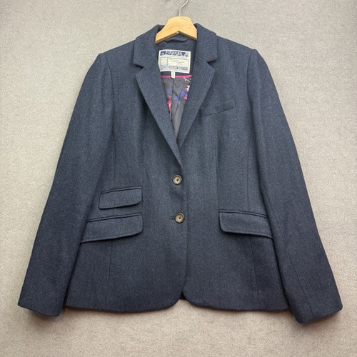 Joules tweed jacket navy - tweed, 14