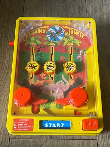 Vintage tomy jumping - jumping, jungle