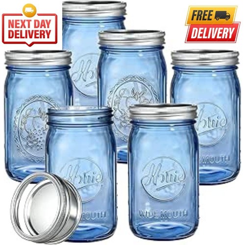 32oz mason jars 6pack vintage - jars,