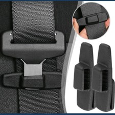 2× Car Safety Belt Clips Plastic Seat Belt Clamp Buckle Adjustment Lock Fastener