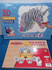3D UNICORN COLORING PUZZLE (+