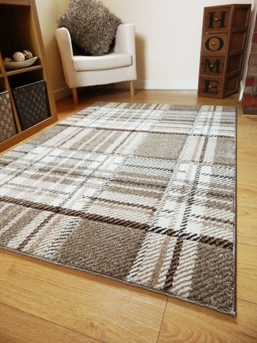 New beige tartan modern - new,