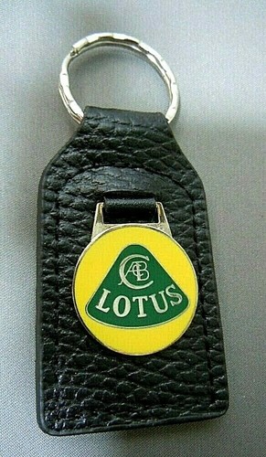 Lotus leather key fob - leather,