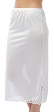 Ladies BHS 31" Half Slip Underskirt with Guipure Trim Black White Sizes 10 - 24