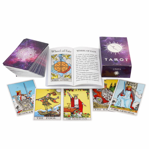 Tarot cards set purple - cards,