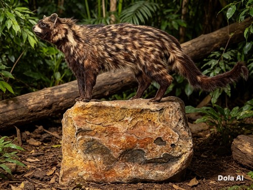Taxidermy rare palm civet - taxidermy,