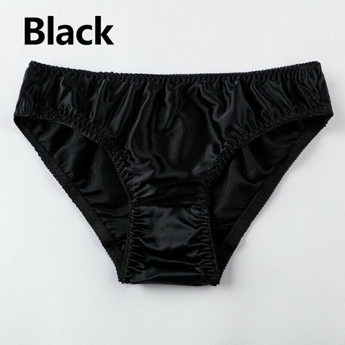 Womens sexy silk satin panties - silk,