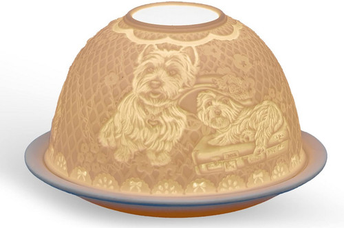 Small lithophane dome tealight - small,