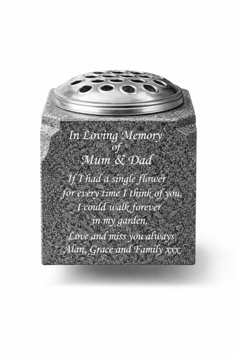 Personalised granite memorial - personalised,