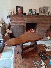 Small Solid Wood Hand Made Footstool, Bench, Coffee Table 