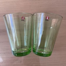 Iittala Kartio Tumbler Set of 2 Green 400ml Kaj Franck Durability Simple No Box