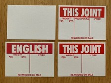 50 Price Card Ticket Label Counter Display Deli Butcher Cafe Food Farm Shop Meat