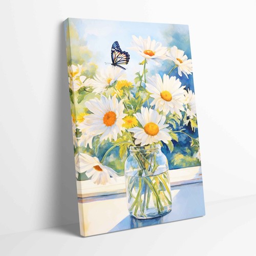 Daisy flowers glass - daisy, vase