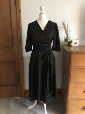 Tara Jarmon designer black wrap dress size UK 8. Stunning!