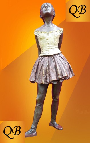 Art deco degas - art, statue