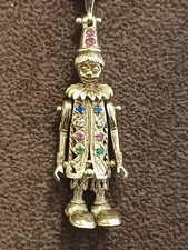 9ct Gold Articulated Clown &